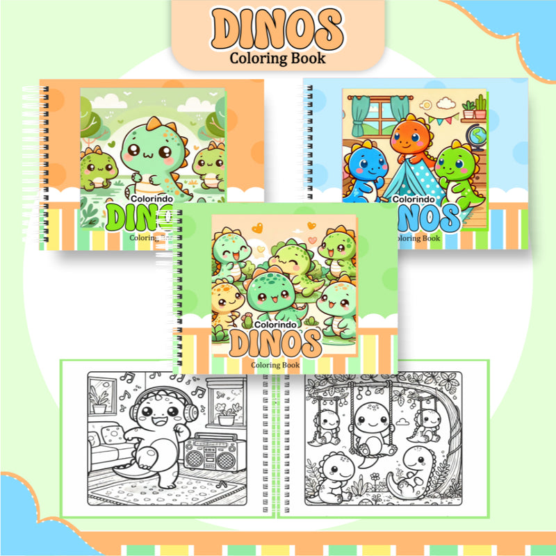 Livro de Colorir Dinos