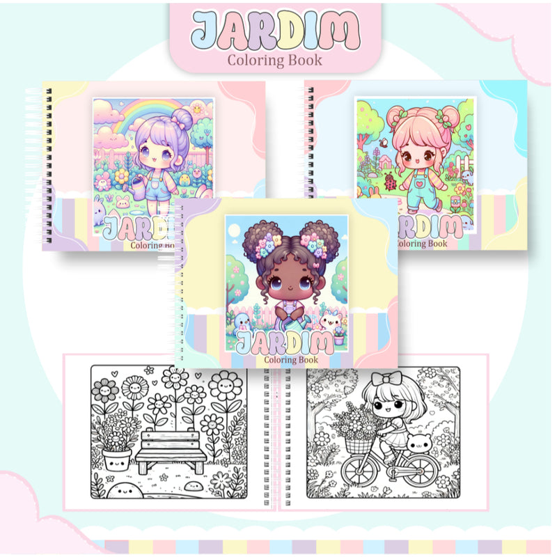 Livro de Colorir Jardim