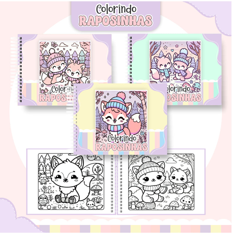Livro de Colorir Raposinhas