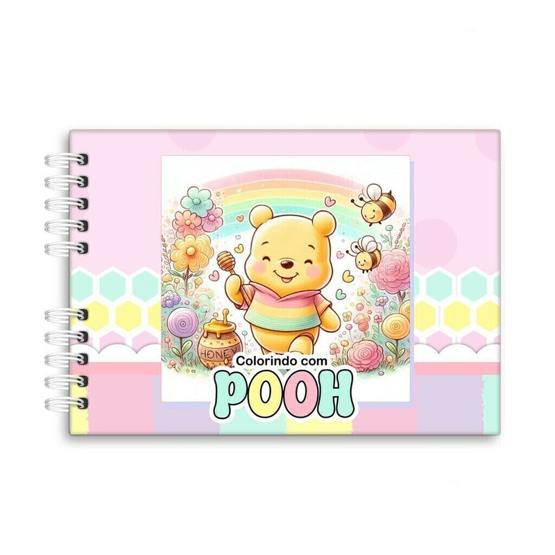 Livro de Colorir Pooh Rosa